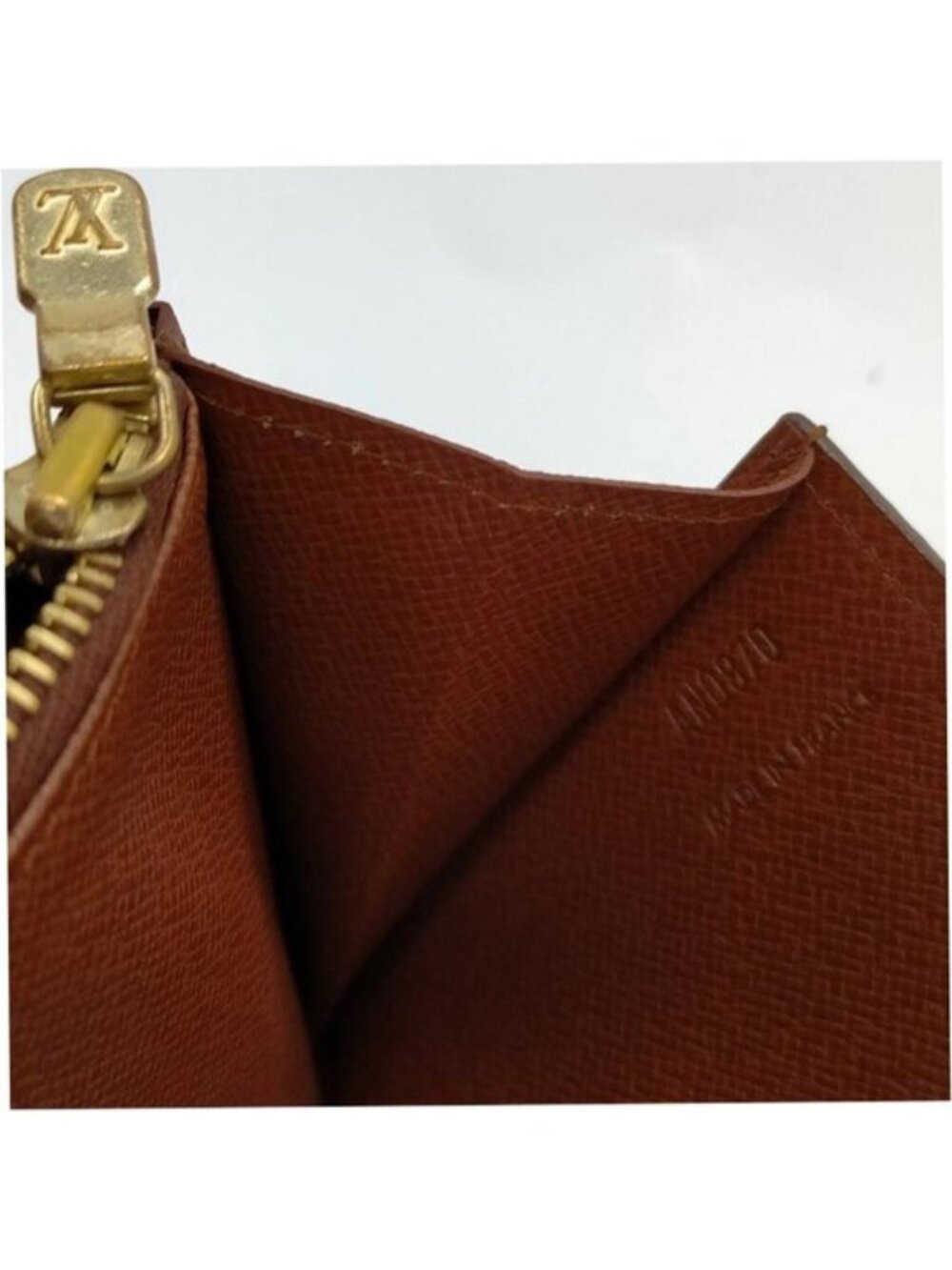 Louis Vuitton Monogram Sarah Long Wallet Brown Bifold Snap - Picture 7 of 10